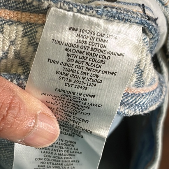 Anthropologie Current Elliott The Slouchy Skinny Straight Cropped Jeans Size 27 - Picture 12 of 16